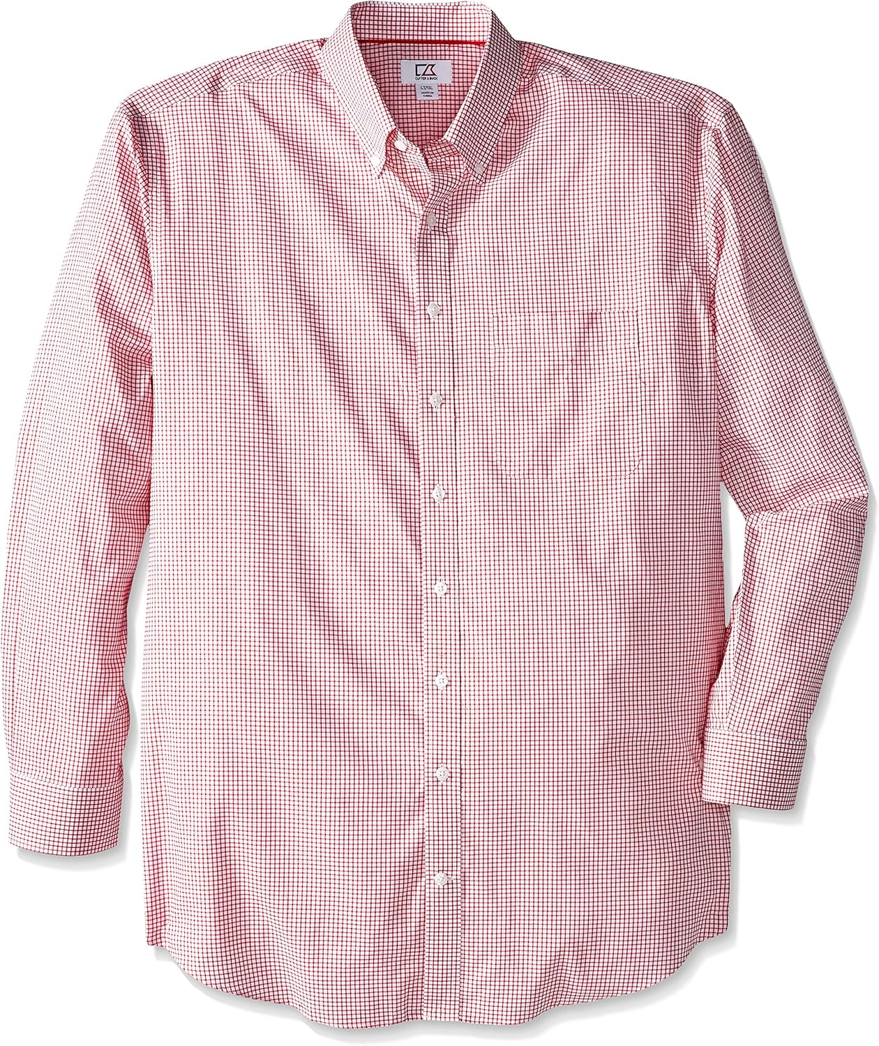 Cutter & Buck Men's Big-Tall Long Sleeve Epic Easy Care Tattersall Shirt: Clothing
