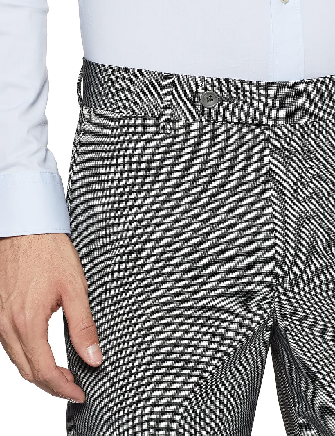 john players men's slim fit formal trousers