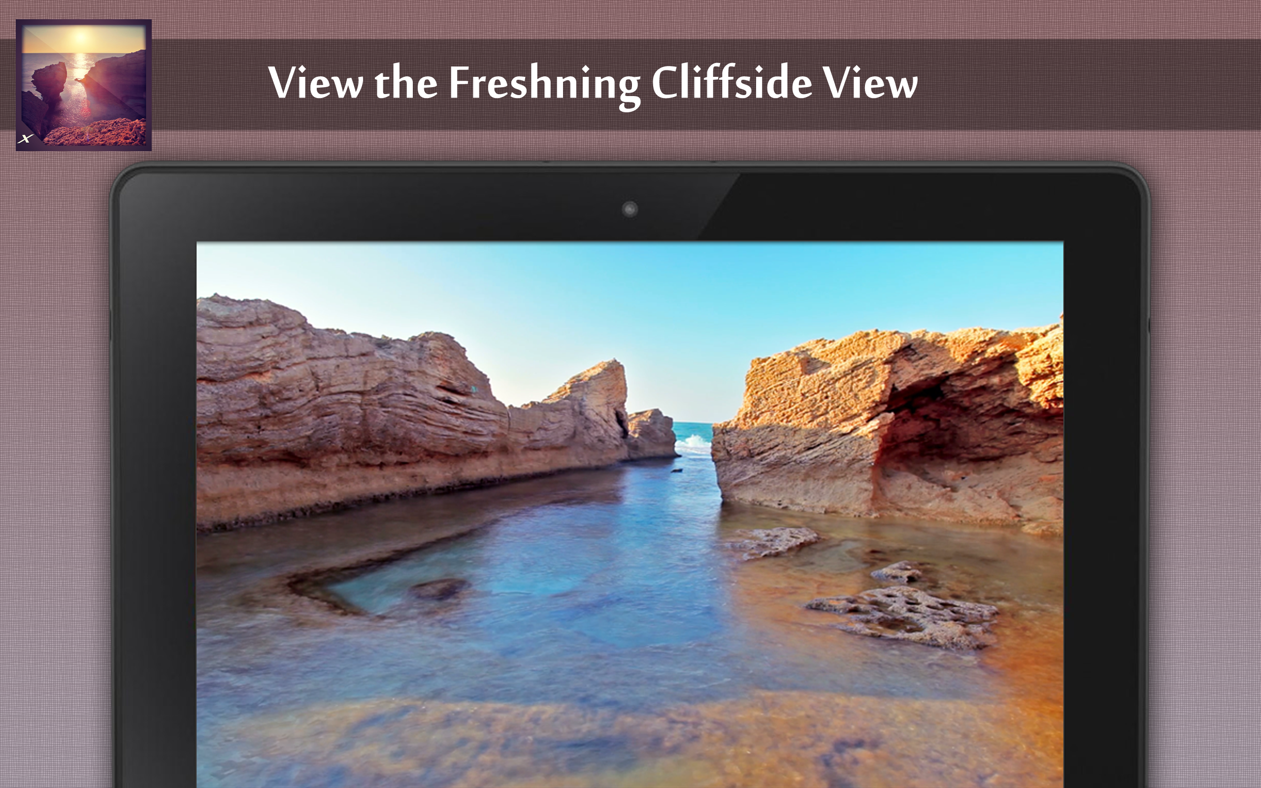 Beautiful Coastline View - Multi-Colour Water Cliff Side view - Thumbnail 4
