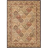 Mayberry Rugs HT7948 5X8 HOMETOWN Home Town Panel Kerman Area Rug, 5' x 8', Chocolate
