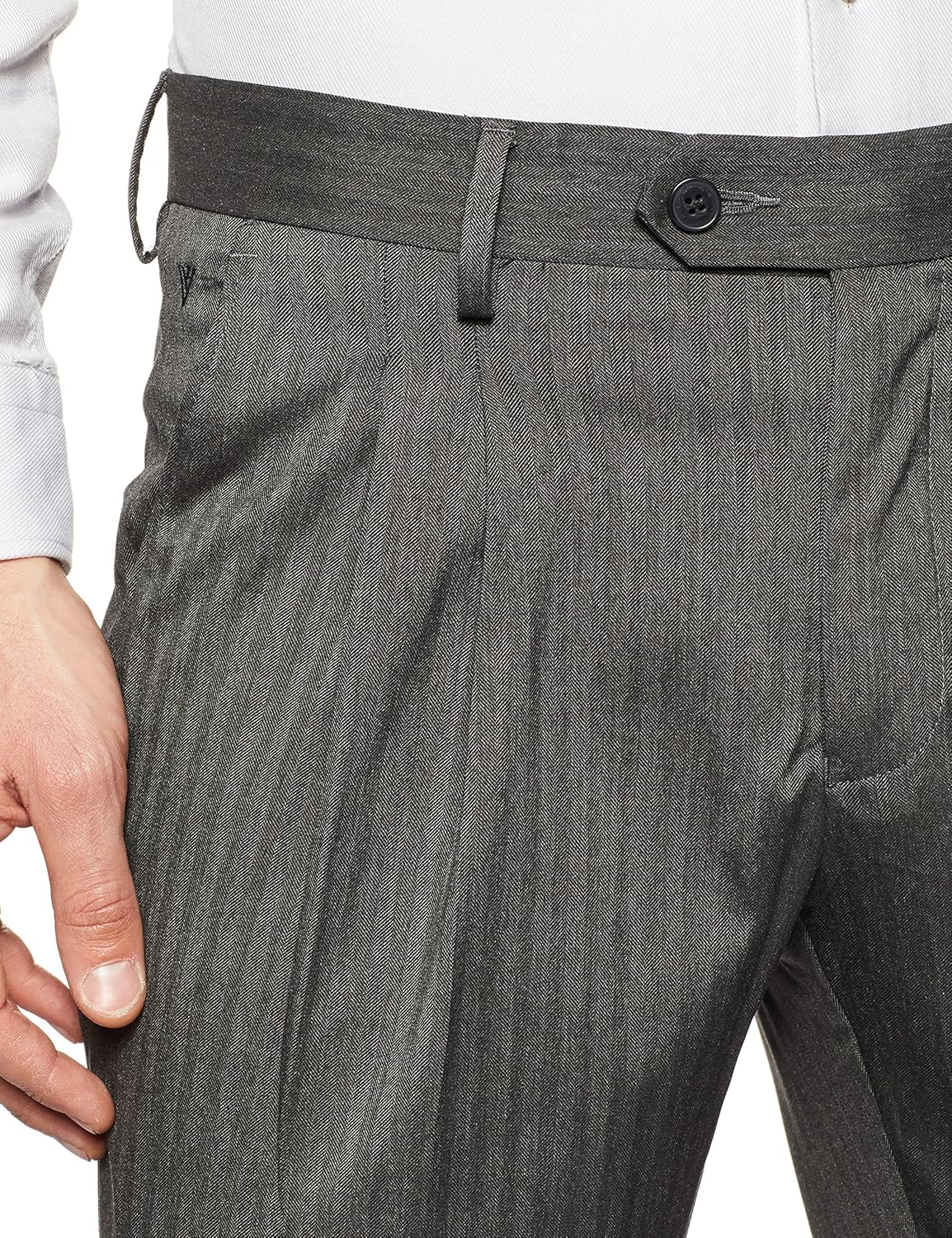 van heusen men's slim fit formal trousers