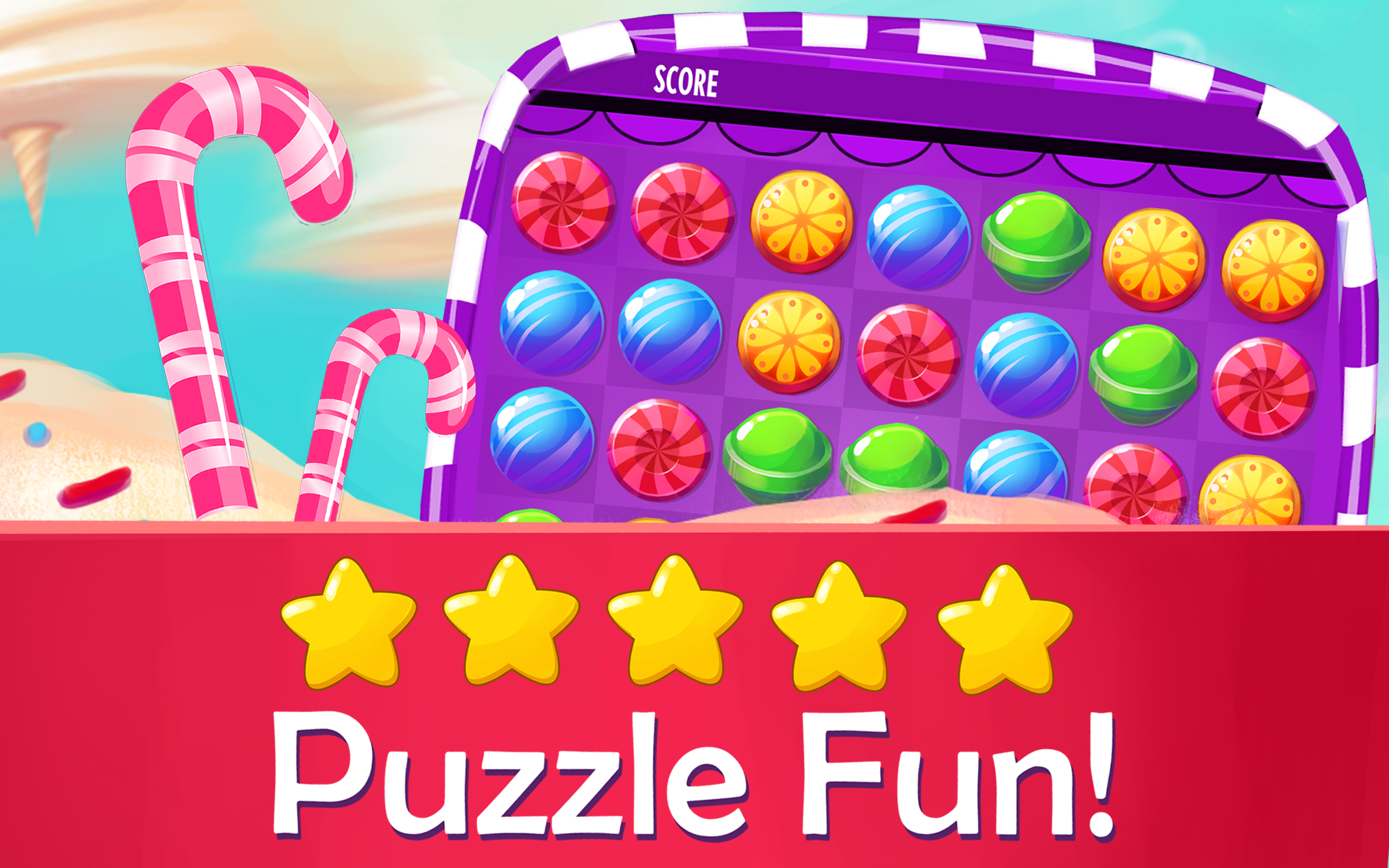 Candy Soda Pop Diamond Land Edition 2 FREE PUZZLE GAME For Kindle 