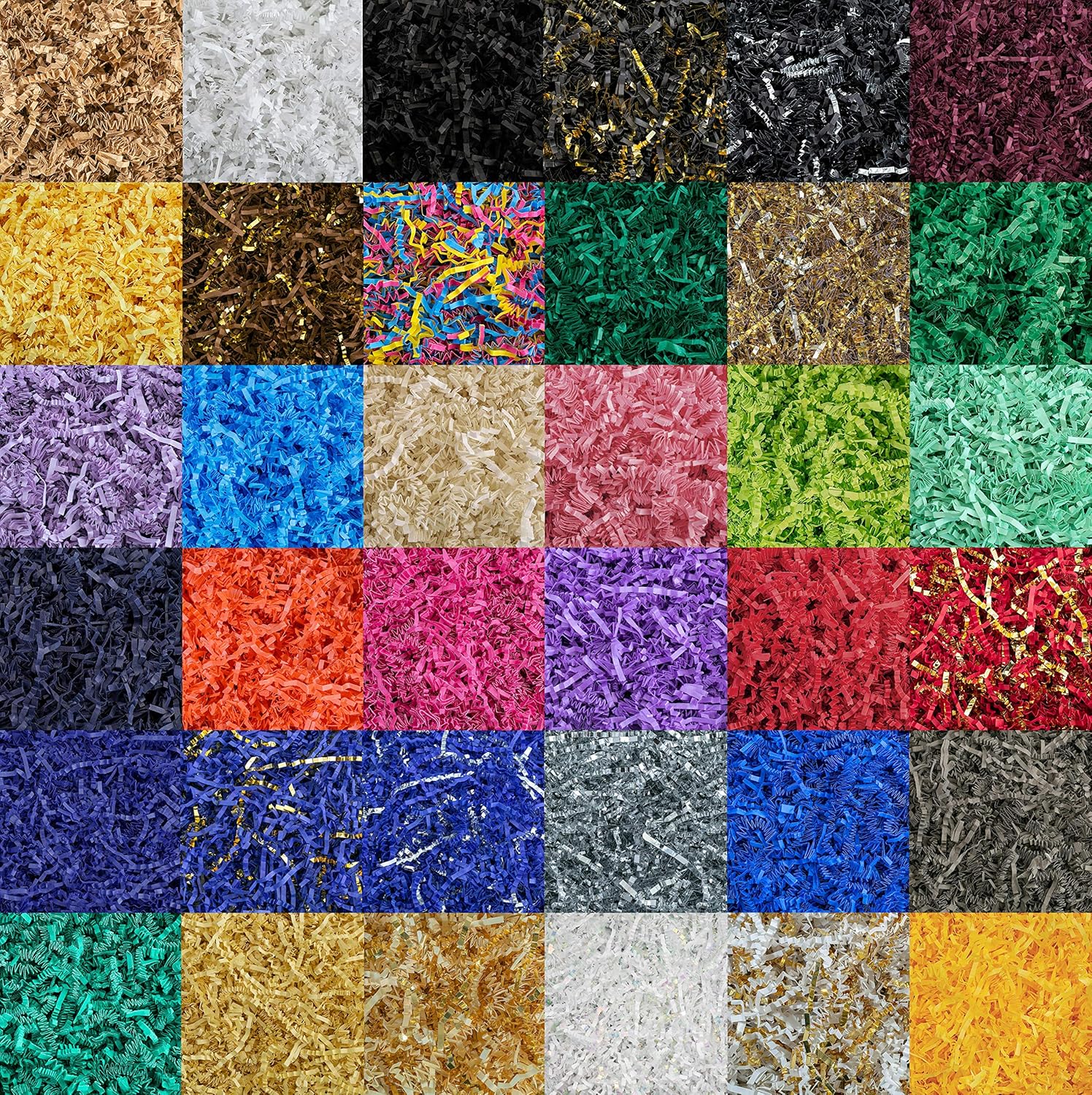 Crinkle Cut Paper Shred Filler (1 LB) for Gift Wrapping & Basket Filling - Light Ivory | MagicWater Supply: Home & Kitchen