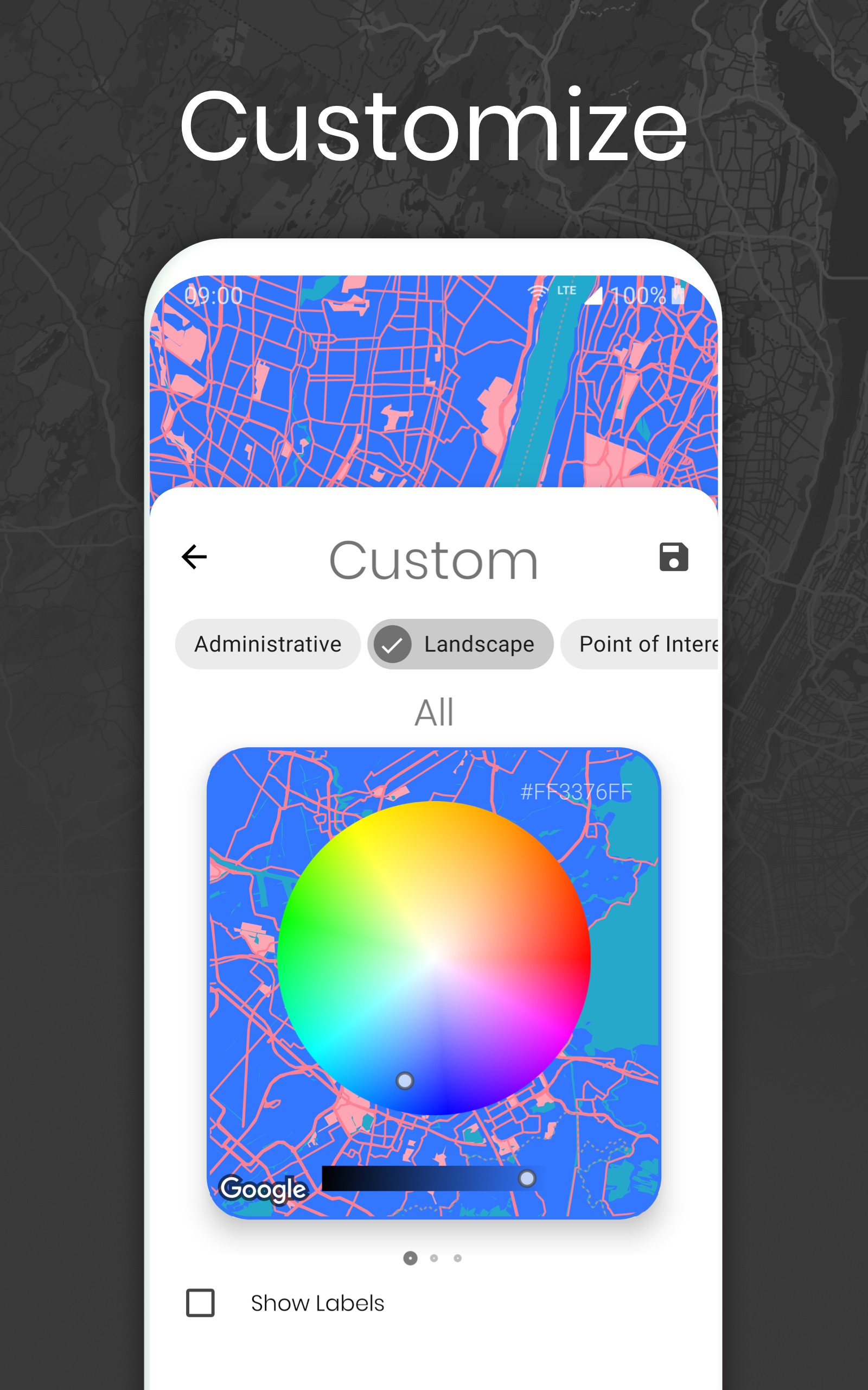 Cartogram - Live Map Wallpapers & Backgrounds