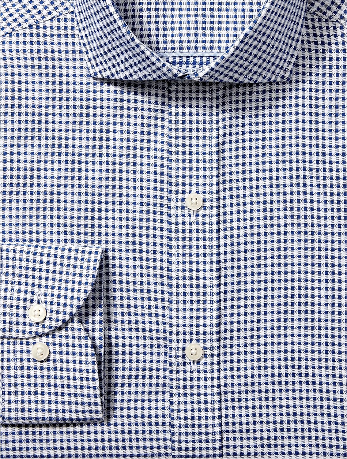  Brand - BUTTONED DOWN Men's Slim Fit Check Dress Shirt, Supima Cotton Non-Iron: Clothing