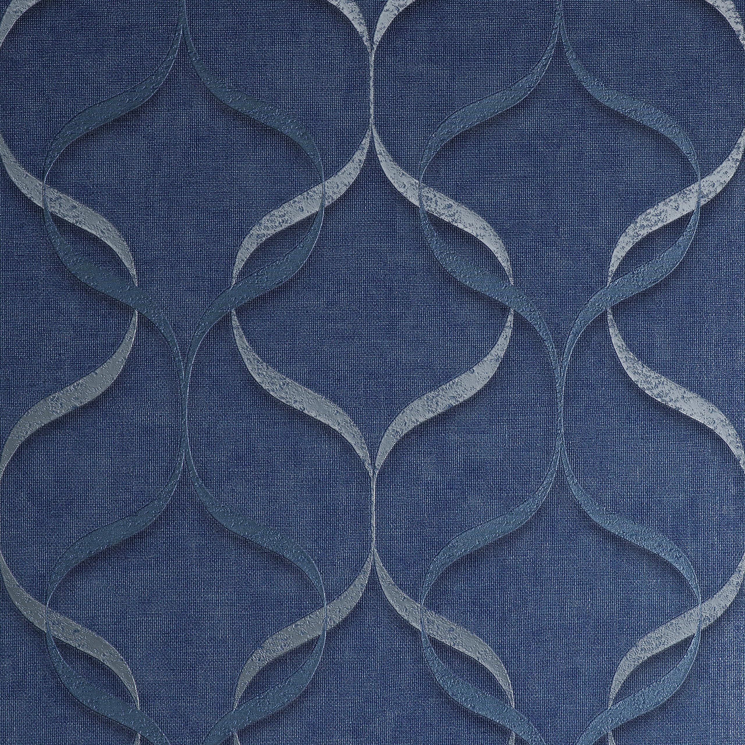 Fine Decor Milano 10 GEO Wave Silver/Blue