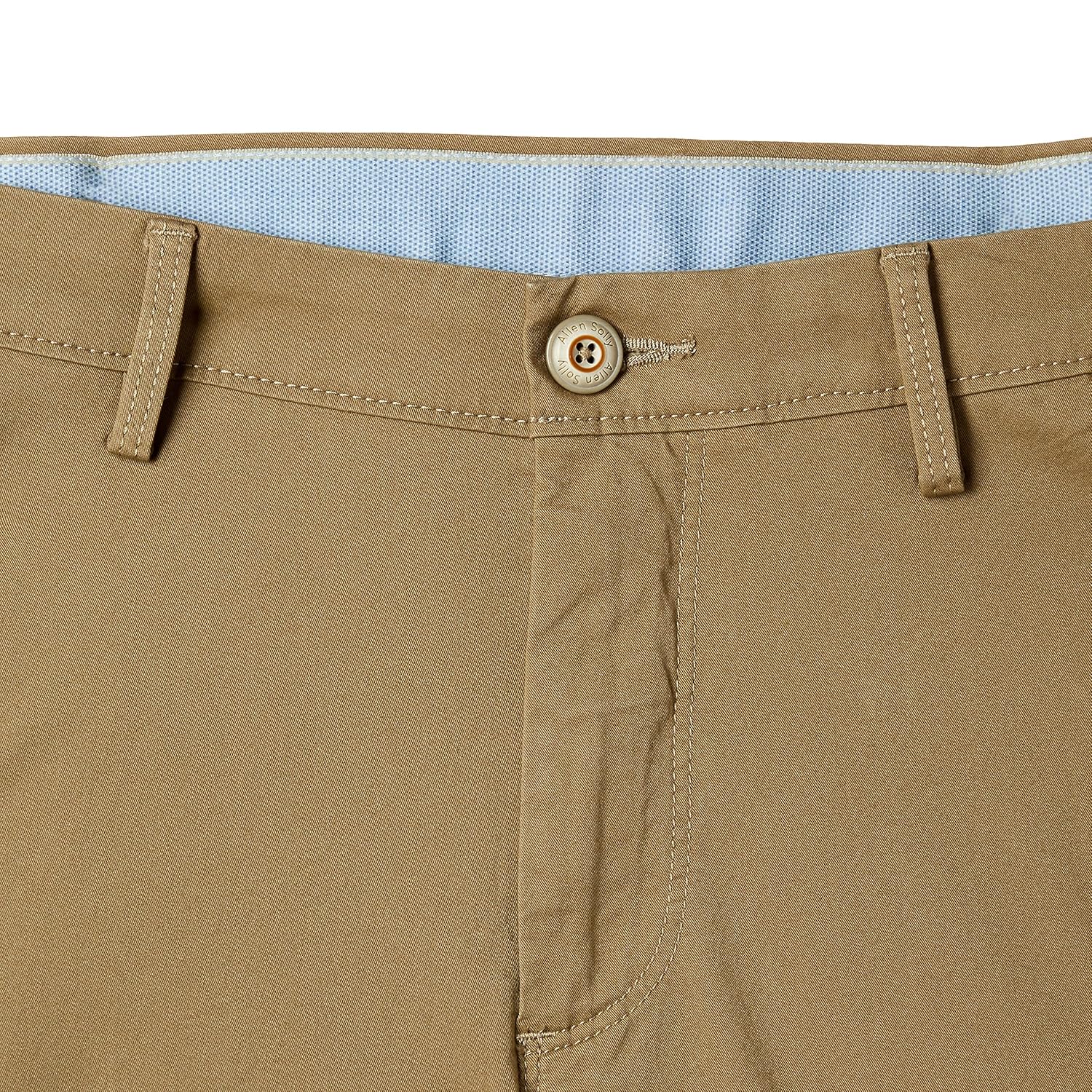 allen solly men's straight fit casual trousers