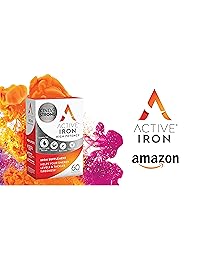 Hierro activo: suplementos de hierro de alta potencia, probado clínicamente, 60 pastillas