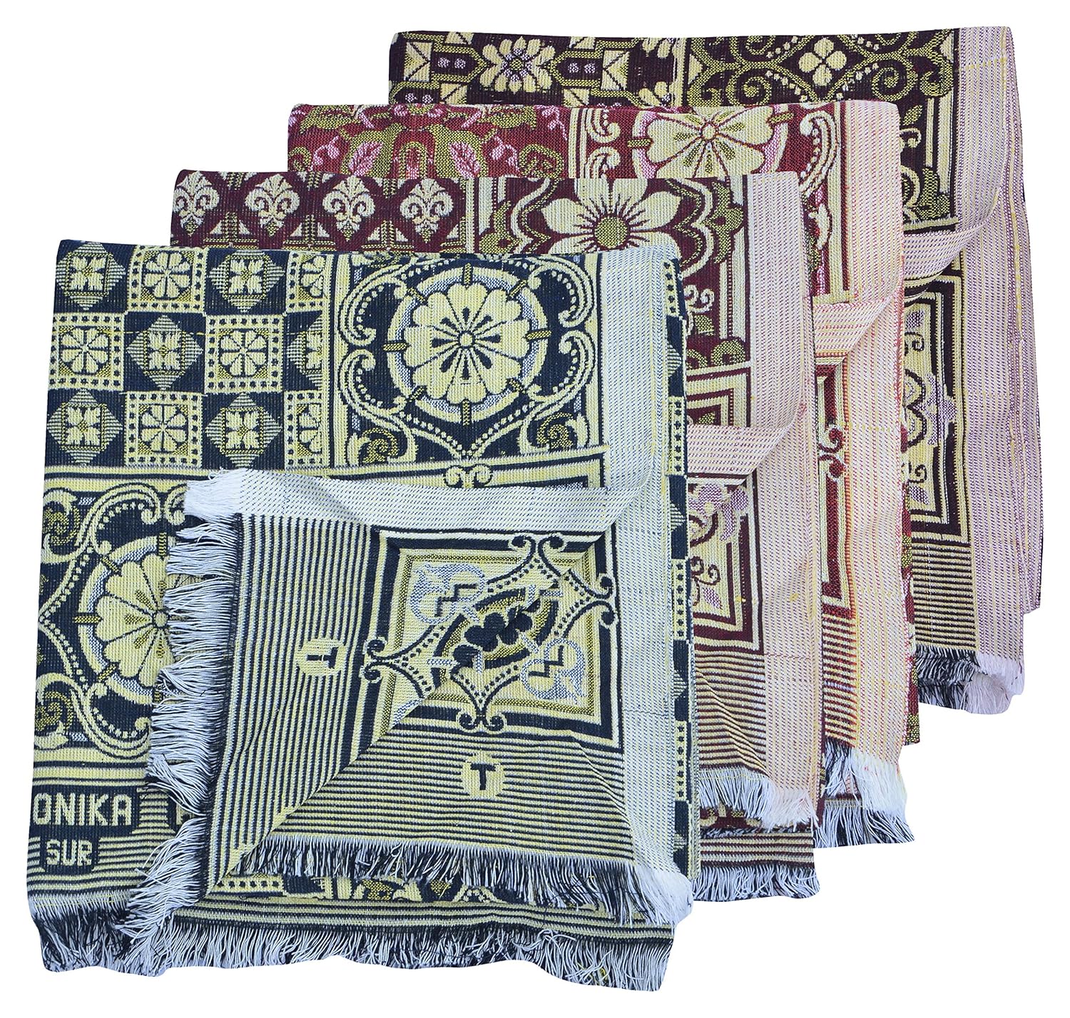 Buy Gone Cotton Single Solapur Chaddar Combo of 4, Muticolor, GT043