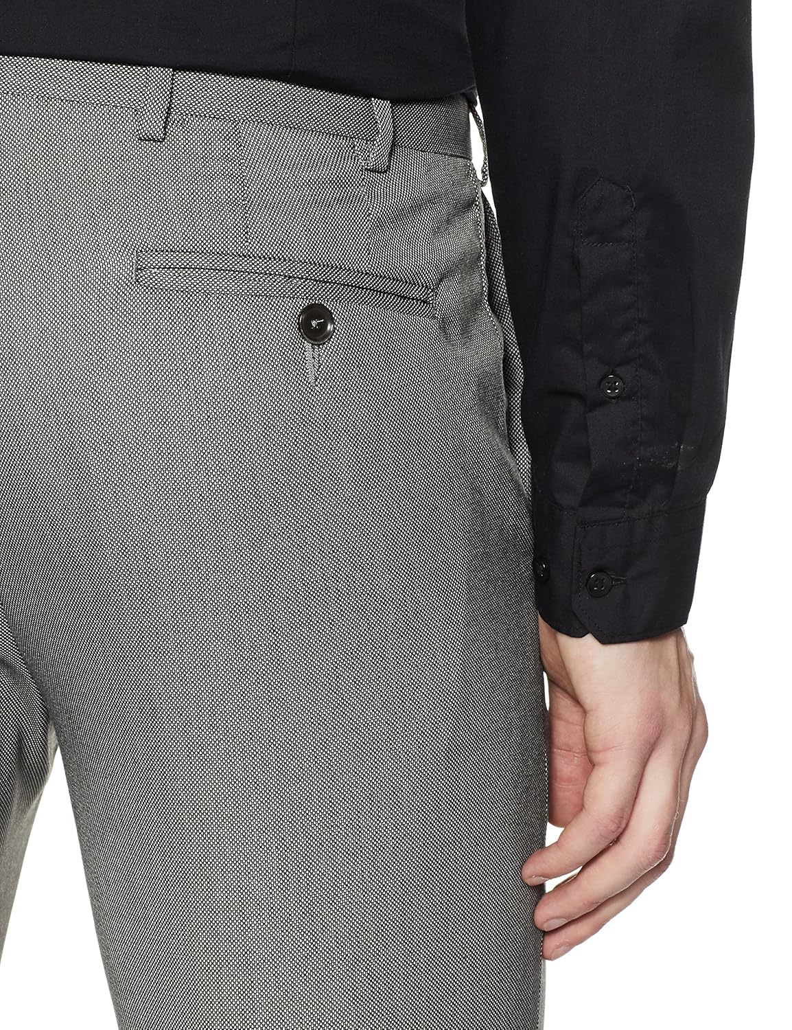 raymond men's relaxed fit formal trousers