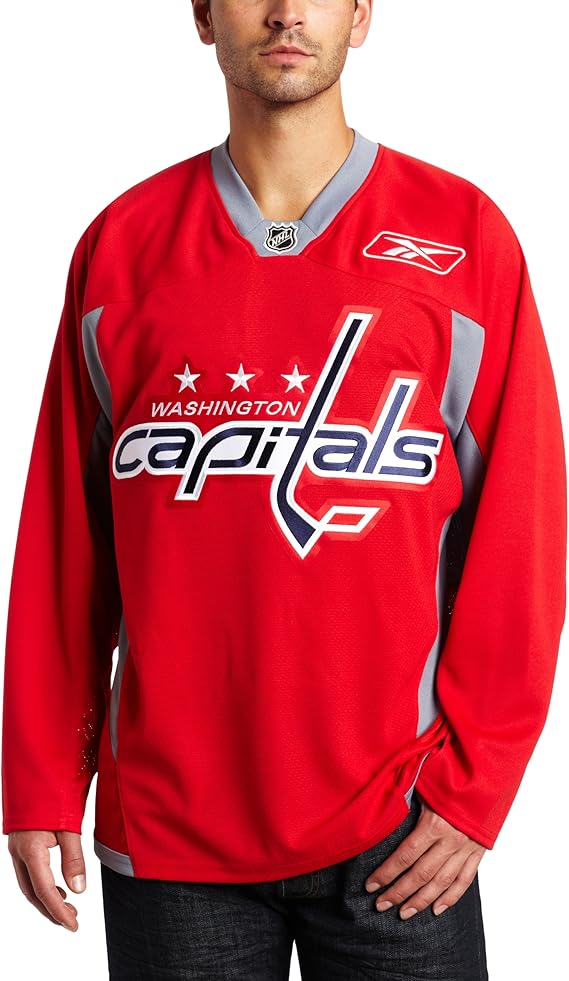 NHL Washington Capitals Practice Jersey, Red, XLarge