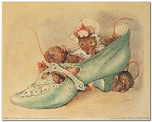 Beatrix Potter Wall Decor Apple Dappley Nursery Rhymes Kids Room Art Print Poster (16x20)