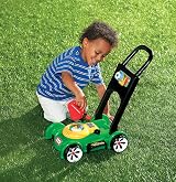 Little Tikes Gas 'n Go Mower Realistic Toy Had Throttle Beads Petrol Can view 4