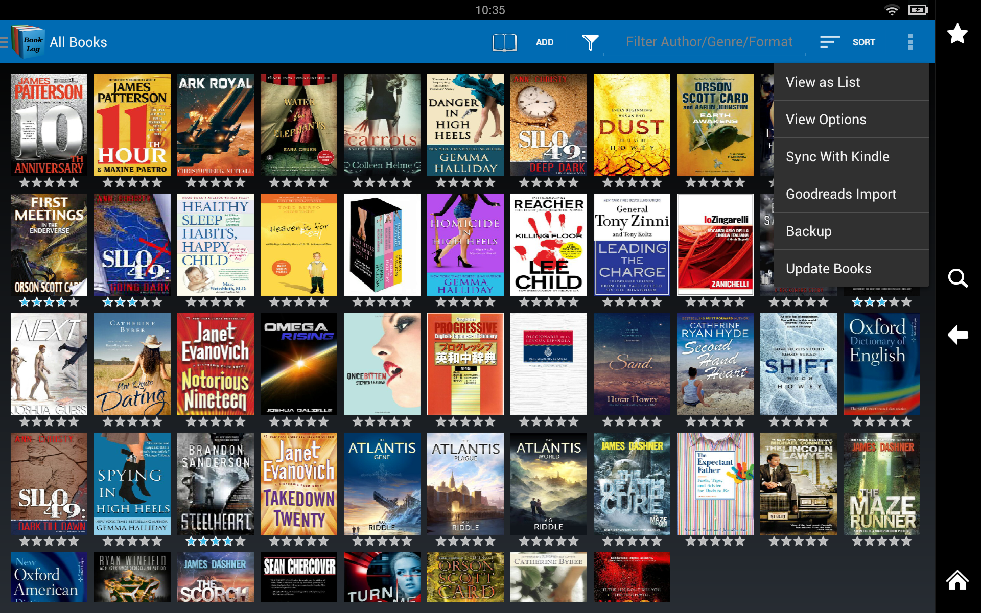 Book Log Appstore for Android