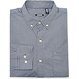 IZOD Men's Slim Fit Stretch Performance Gingham Button-Down Shirt - Long Sleeve Non-Iron Shirt