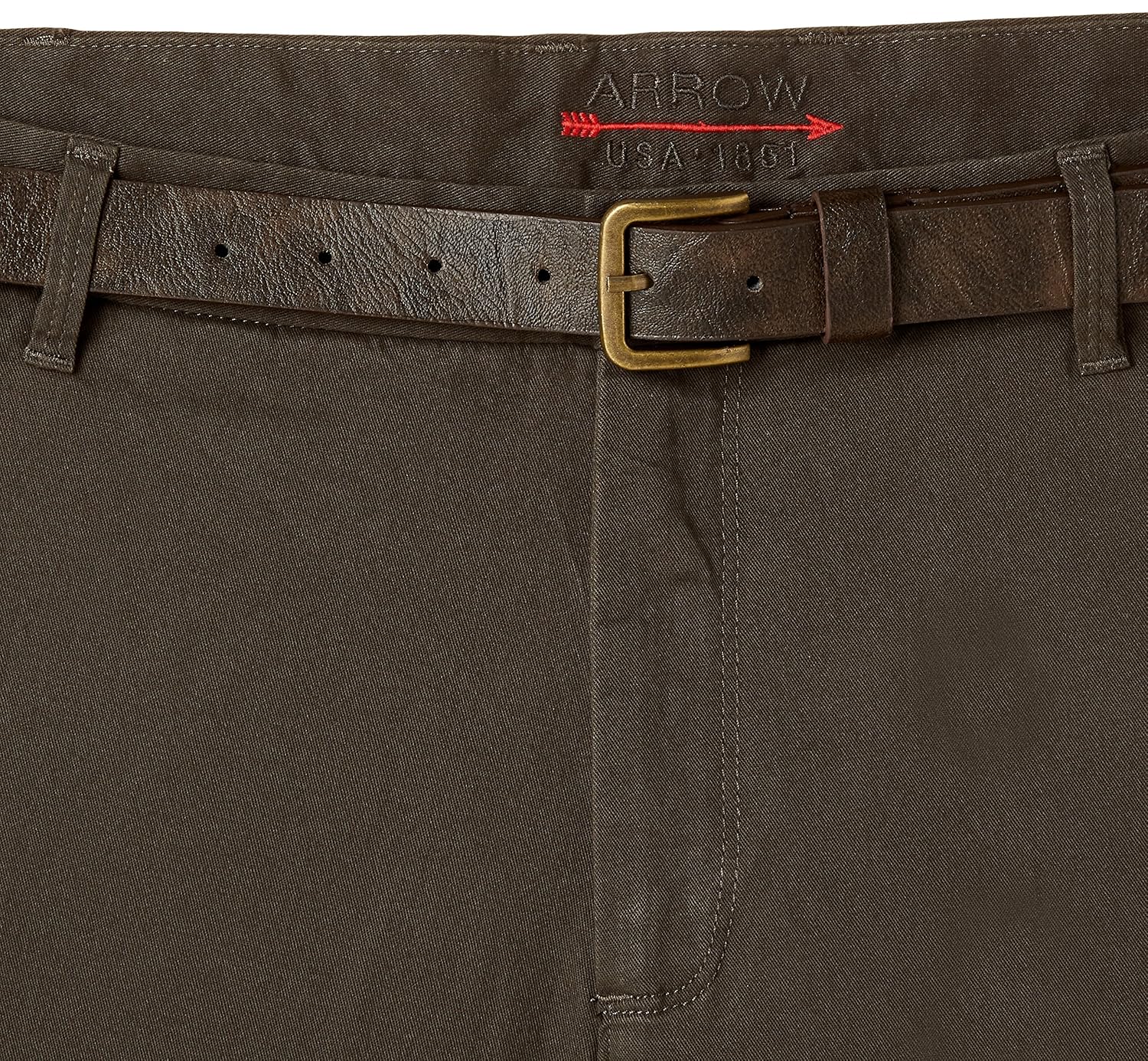 arrow sports men's straight fit casual trousers