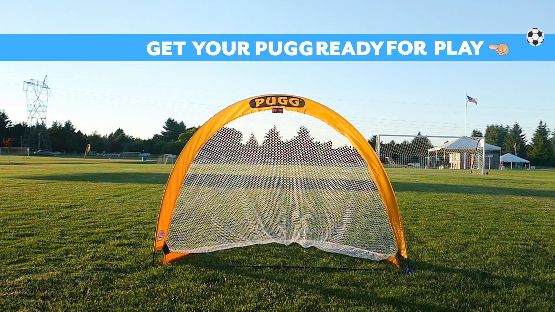 PUGG 4 Foot Pop Up Soccer Goal Portable Training Futsal Football Net