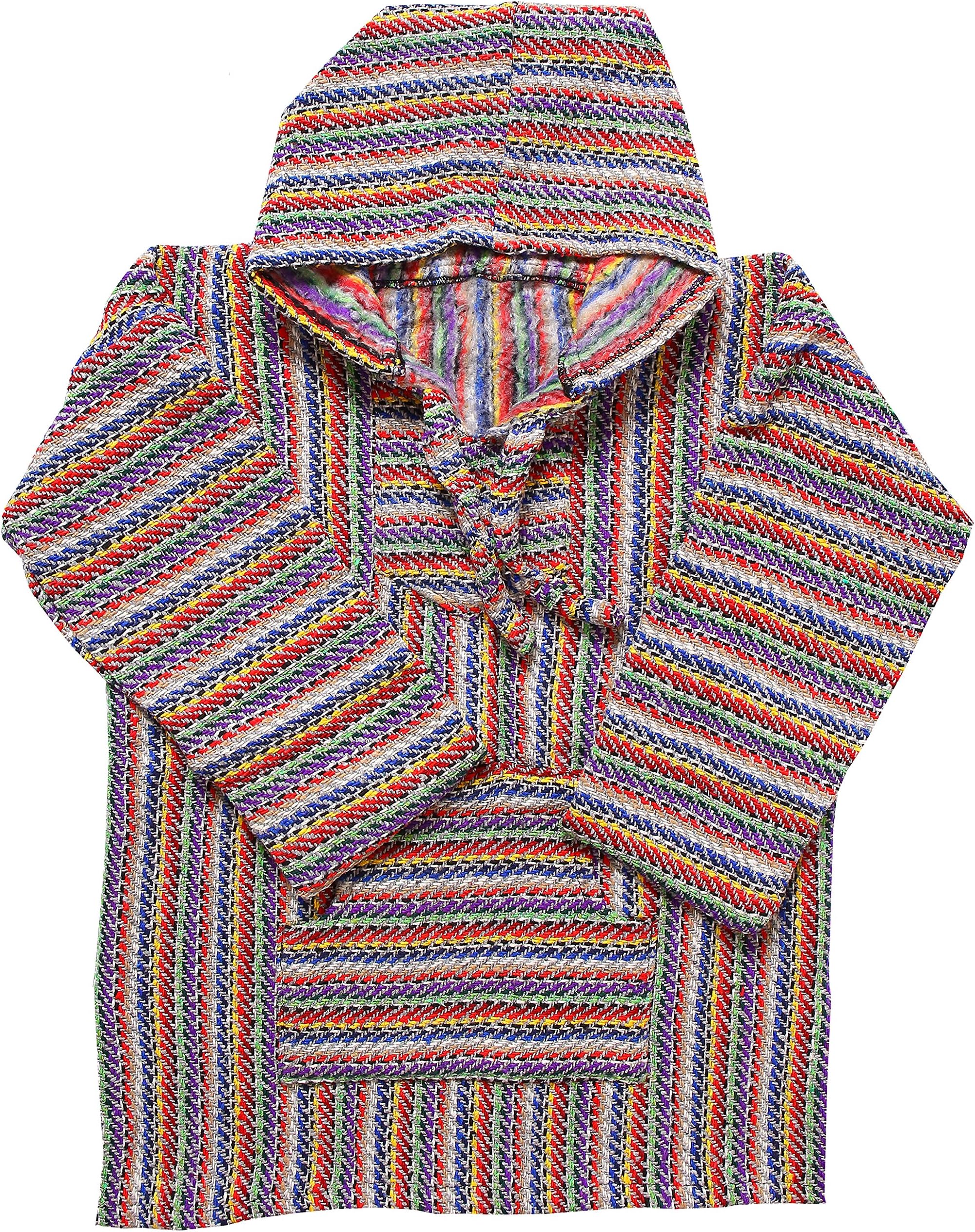 Mexican Style Baja Hoodie Poncho | Jergas Unisex (View Sizes, Colors)