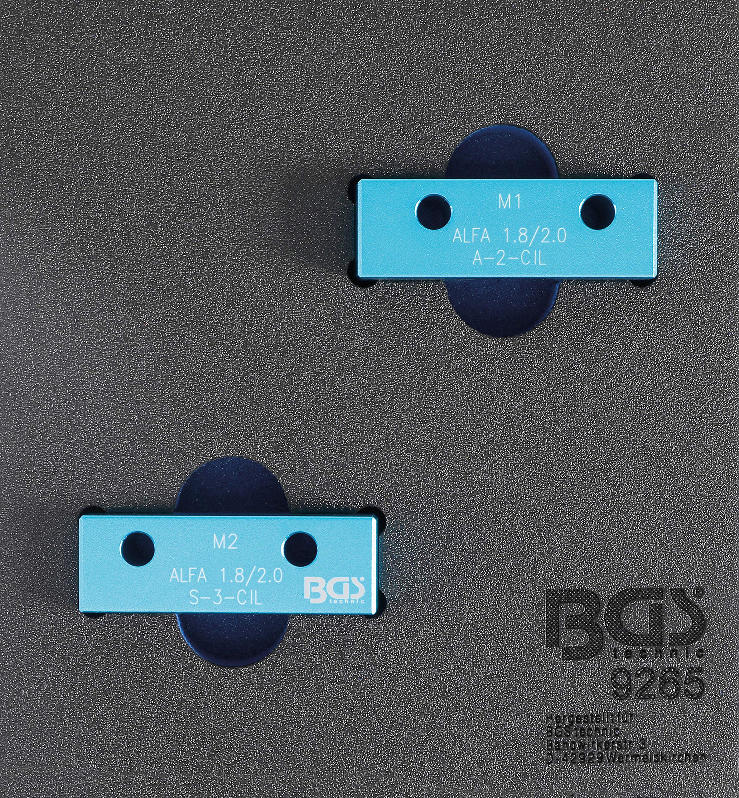 BGS 9265 | Tool Tray 1/6: Camshaft Locking Tool Set | for Alfa Romeo 1.8l / 2.0l 16V