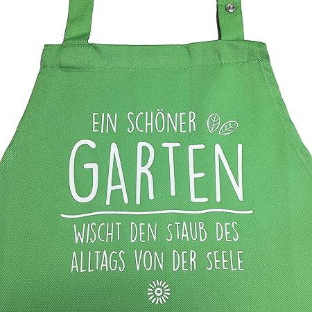 Grillkonig Ein Schoner Garten Wischt Den Staub Des Alltags Von Der Seele Kochschurze Backschurze Latzschurze Geschenk Geschenkidee Gartnerin Amazon De Garten
