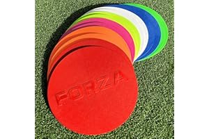 Forza Flat Disc Markers (10qty) [7in Diameter] | Multi-Sports Training Equipment | Ideal for Schools & Coaches | Spot Markers