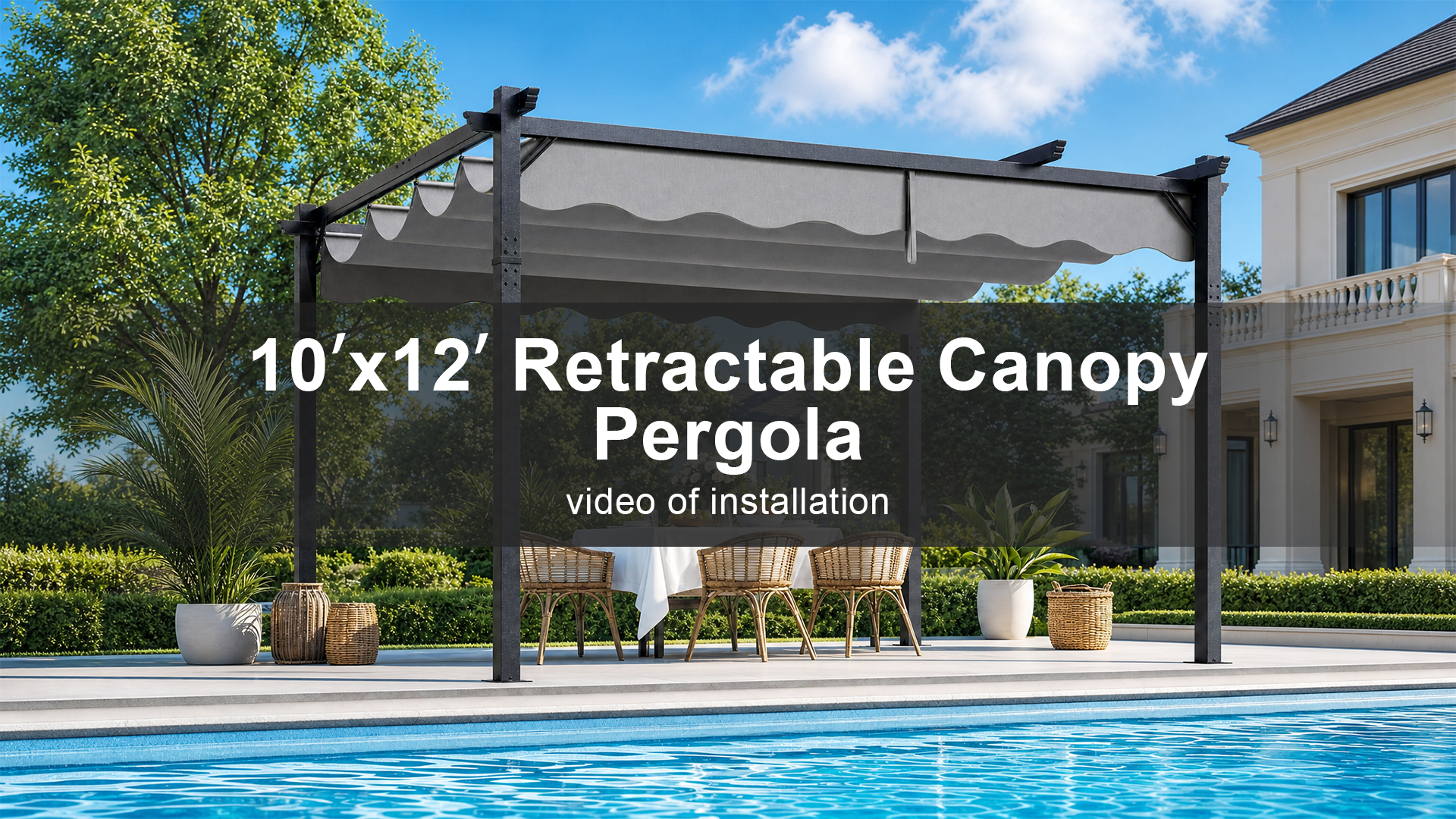 AOGO 10x12 Retractable Pergola Review: Aluminum Patio Gazebo with Wave Shade Canopy image 12