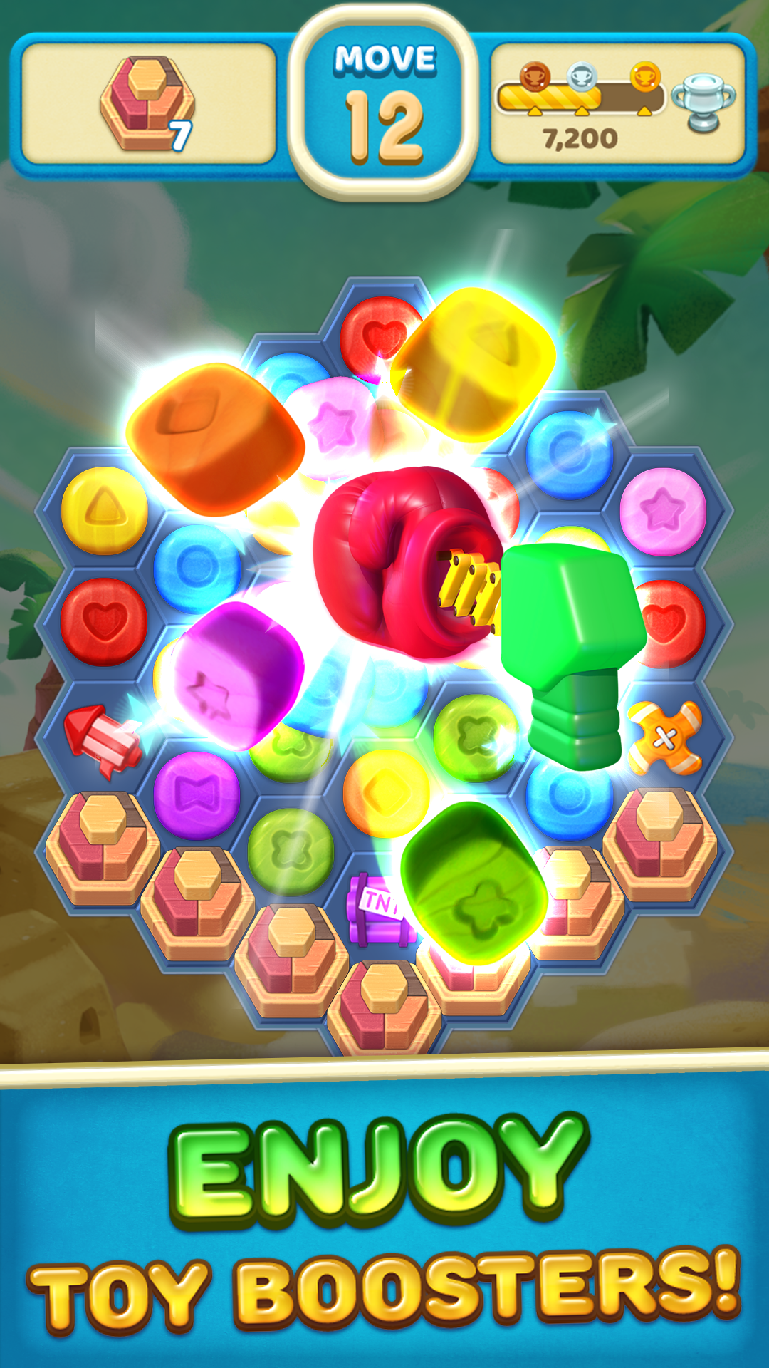 Toy Party Pop and Blast Blocks in a Match 3 StoryAmazon.co.uk