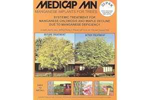 Medicap 25-Pack MN Systemic Manganese Tree Implants for Control of Manganese Chlorosis, 3/8-Inch
