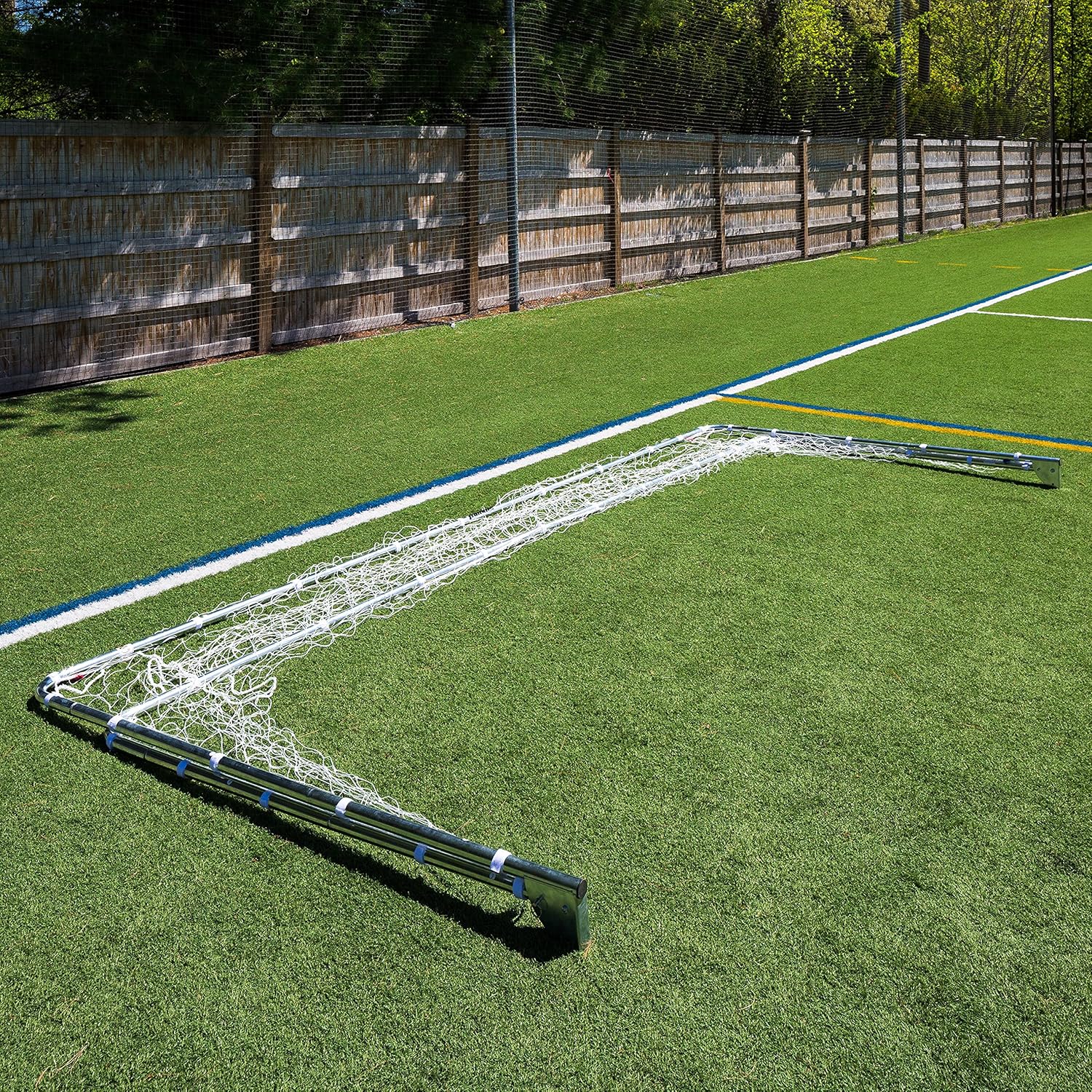 Franklin Sports Premier Steel Soccer Goal - Folding Backyard Soccer Goal with All Weather Net - Kids Backyard Soccer Net - Easy Assembly - 6x4' Soccer Goal - Silver : Sports & Outdoors