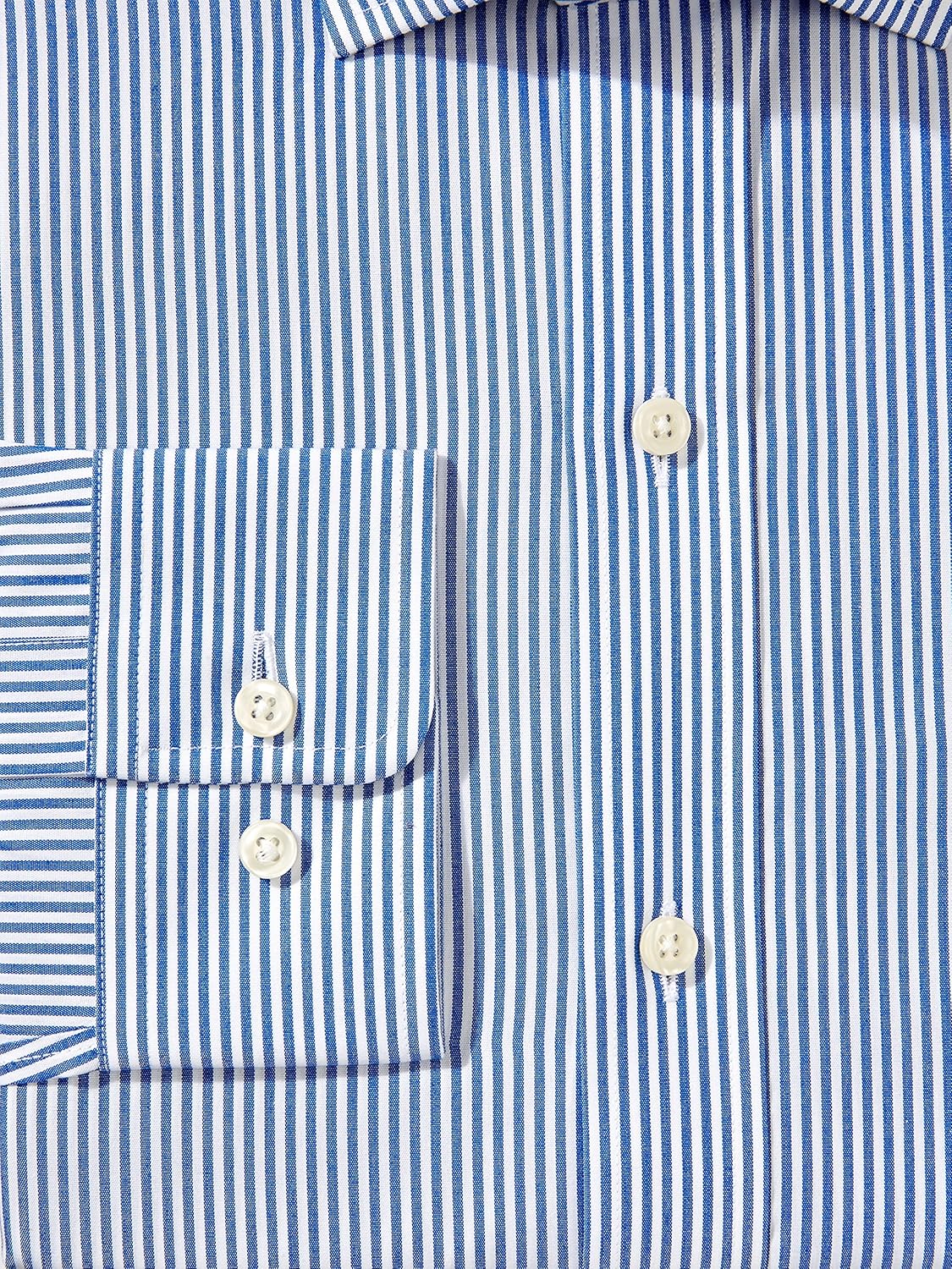  Brand - Buttoned Down Men's Classic-Fit Stripe Dress Shirt, Supima Cotton Non-Iron: Clothing