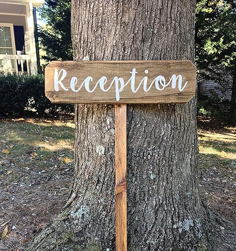 Amazon Com Reception Signs For Wedding Arrow Signs For Wedding