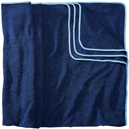 Sowel Serviette Plage Xxl Serviette De Bain Grande Taille Pour Les Couples Ou Famille 100 Coton 160x200 Cm Marine Bleu