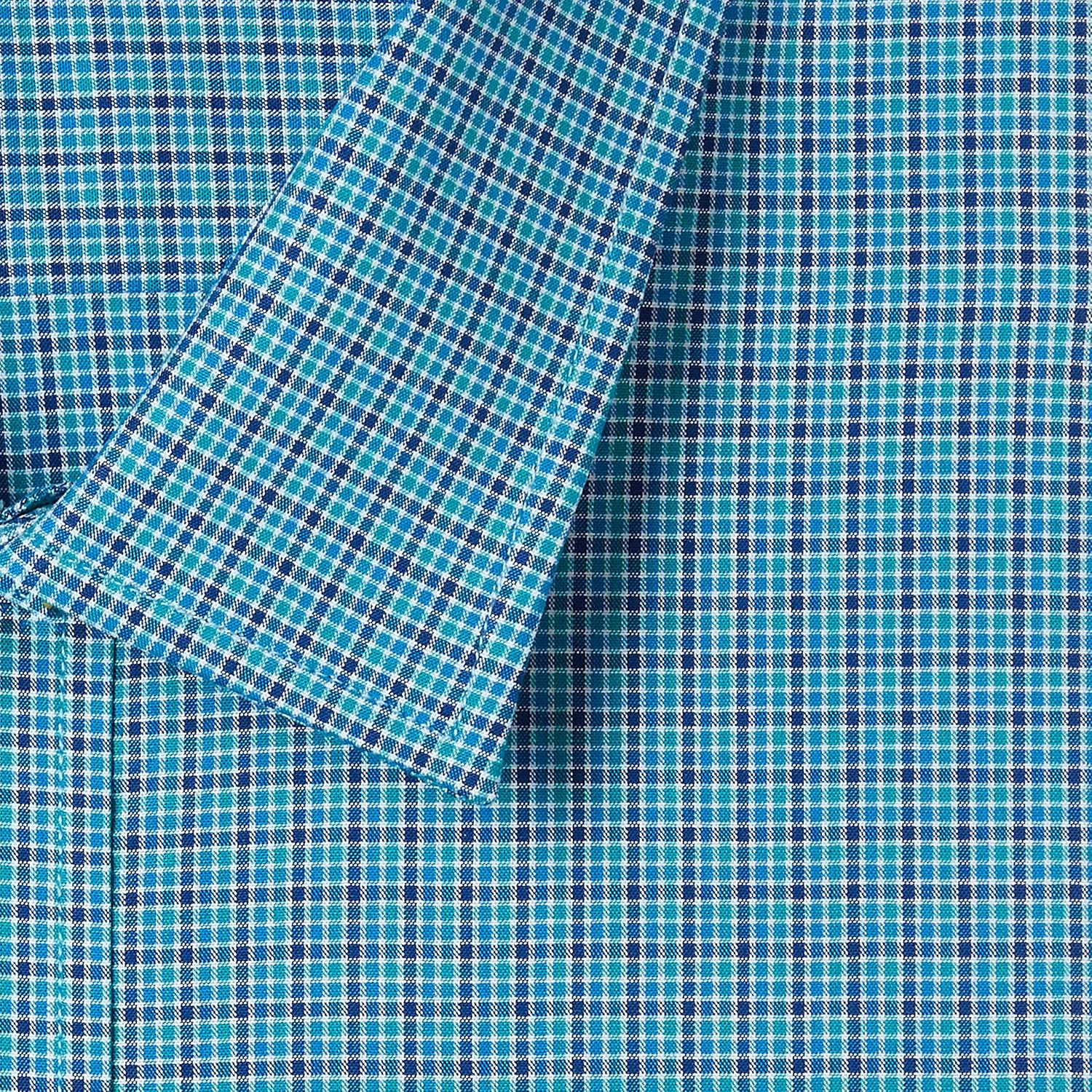 arrow men's checkered slim fit cotton formal shirt