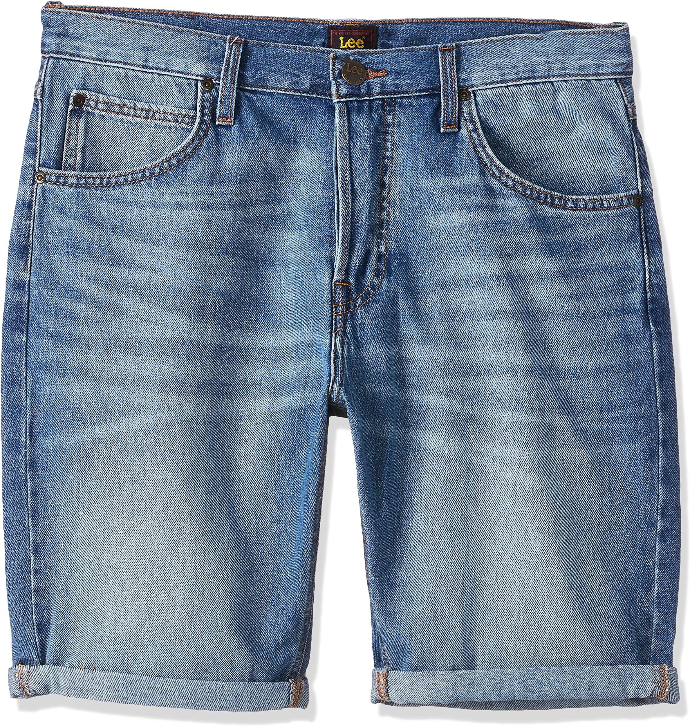 lee 5 pocket denim shorts