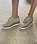 thumbnail image 2 of DADAWEN Women's Platform Oxford Shoes - Fashion Square-Toe Wedge With Tassels & Lace-Up Design 2 of 2