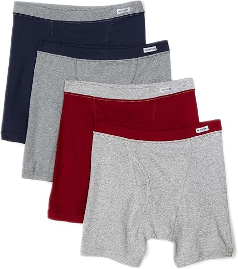 Fruit Of The Loom Men S Boxer Briefs Pack Of 4 At Amazon Men S