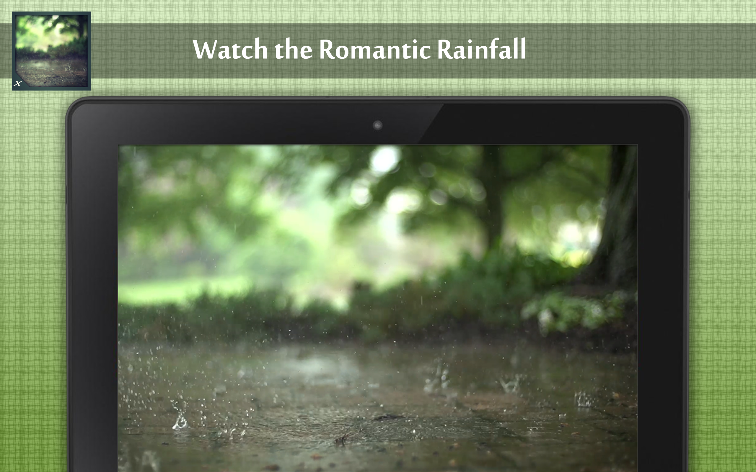 Raindrops Slow-Mo - Romantic Rainfall