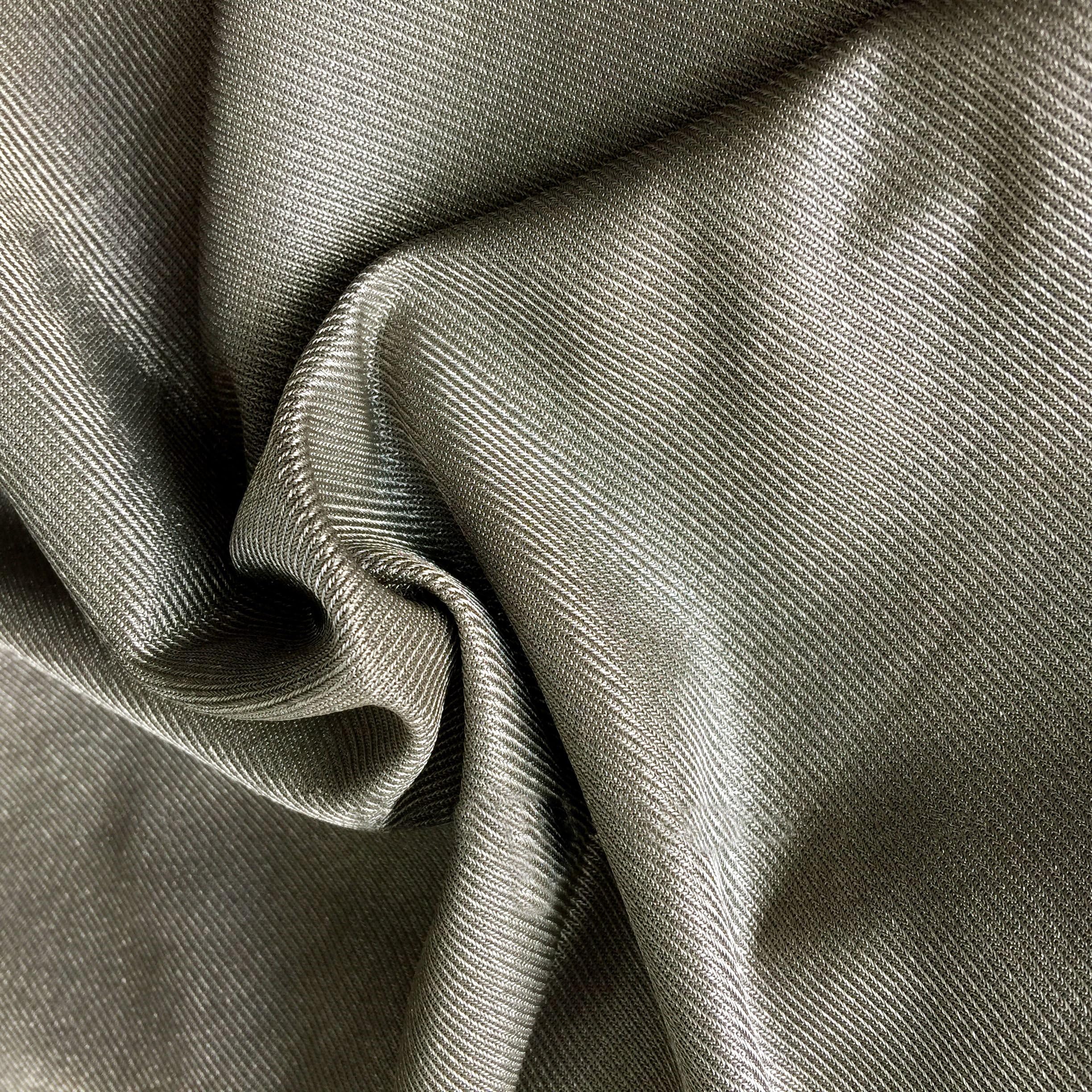 EMF/RFID/EMI/RF Blocking Radiowave/Microwave Shielding Fabric Stretch and Knitting Faraday Earthing/Grounding (60"x60")