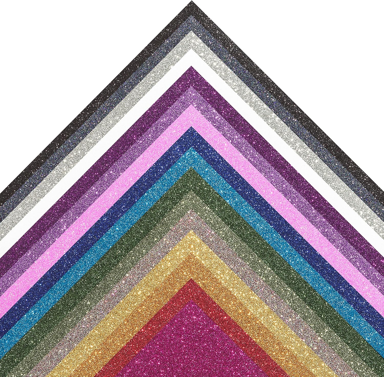 MAREA Glitter Heat Transfer Vinyl Sheets, 16 Sheet Bundle of Glitter HTV Iron On Vinyl for Cricut - Glitter Vinyl For Silhouette Cameo & Heat Press | Durable, Vibrant Colors for All HTV Vinyl Projects: Arts, Crafts & Sewing