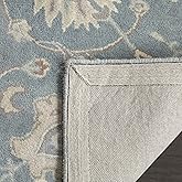 SAFAVIEH Heritage Collection Accent Rug - 3' x 5', Grey & Ivory, Handmade Traditional Oriental Wool, Ideal for High Traffic A