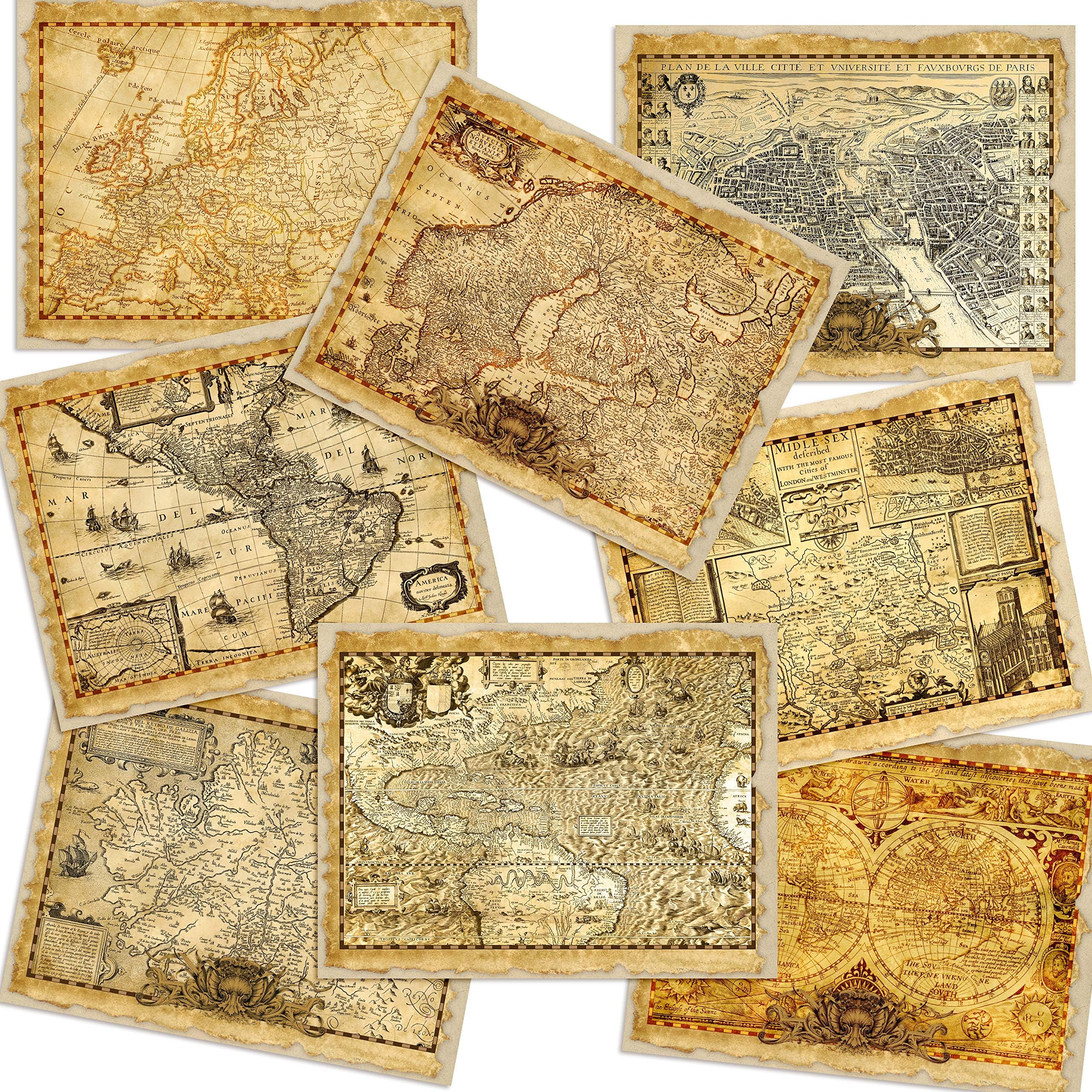 Antique Maps Journal Paper Pack - EZ Journal 7027