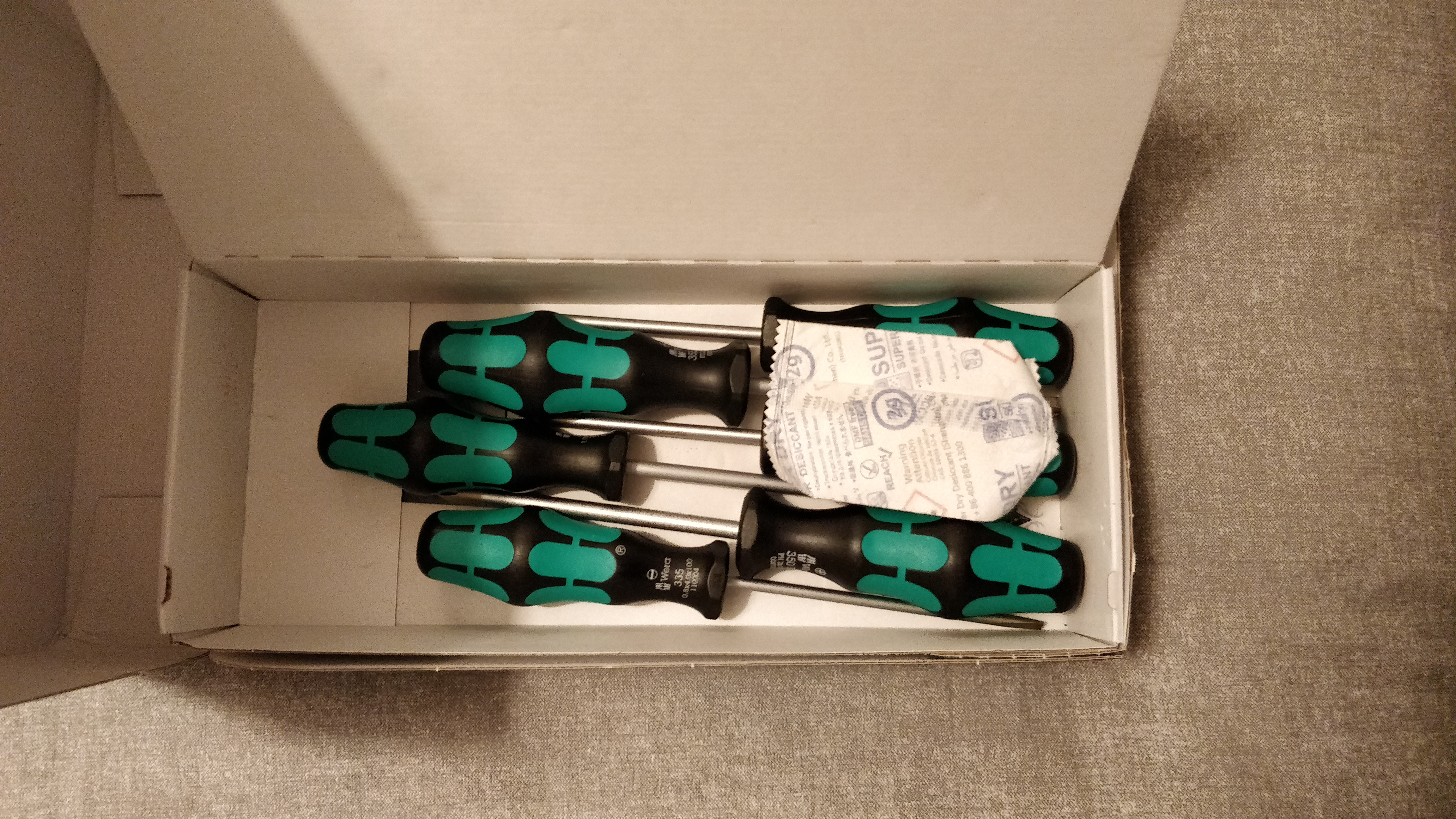 Wera Kraftform Plus Lasertip 335/350/355/6 6-Piece Professional Screwdriver Set (SL/PH/PZ) photo review