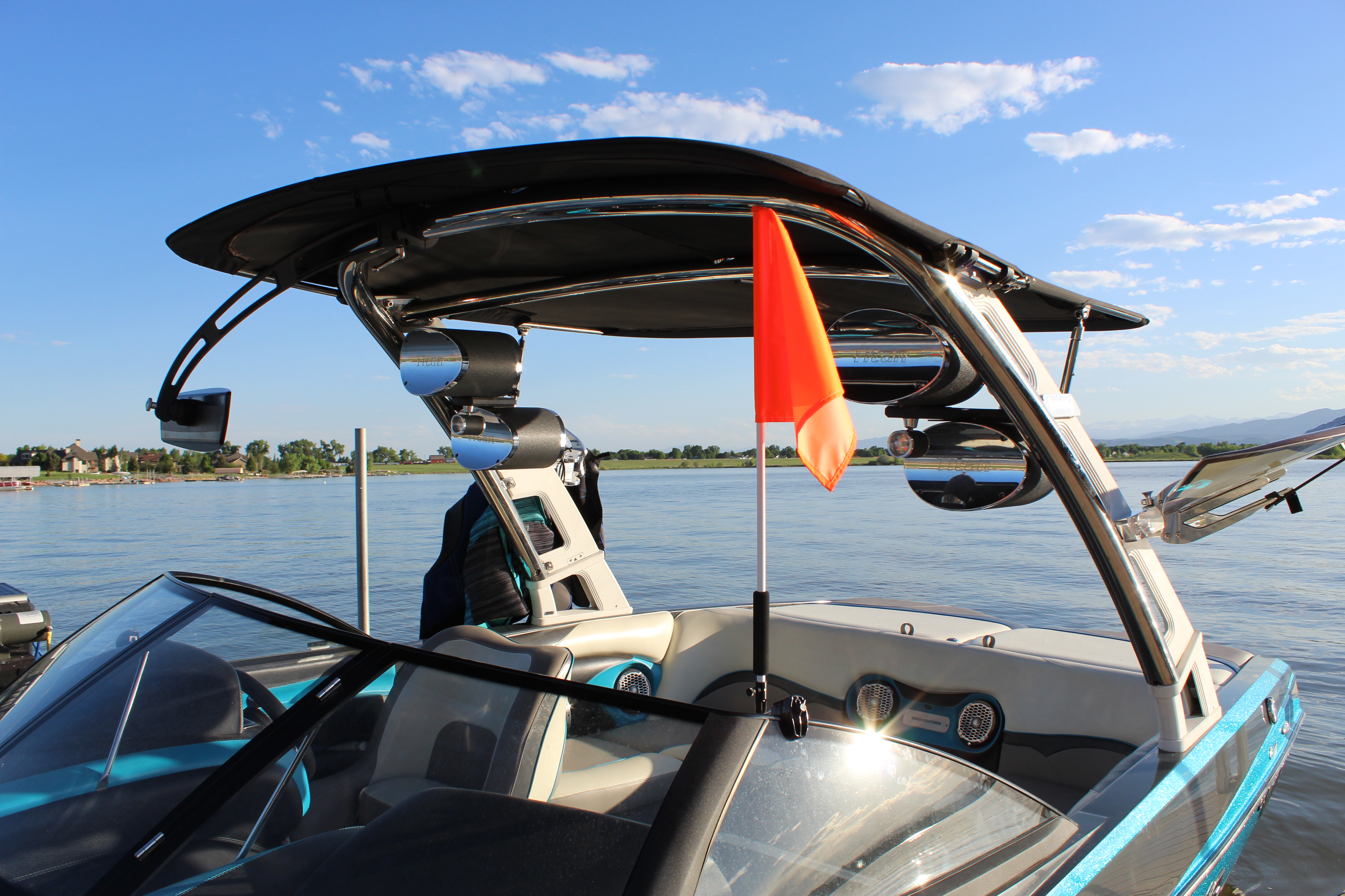 AIRHEAD Skier Down Stik-a-Flag Water Ski Signal Flag SAF-1 By Kwik Tek
