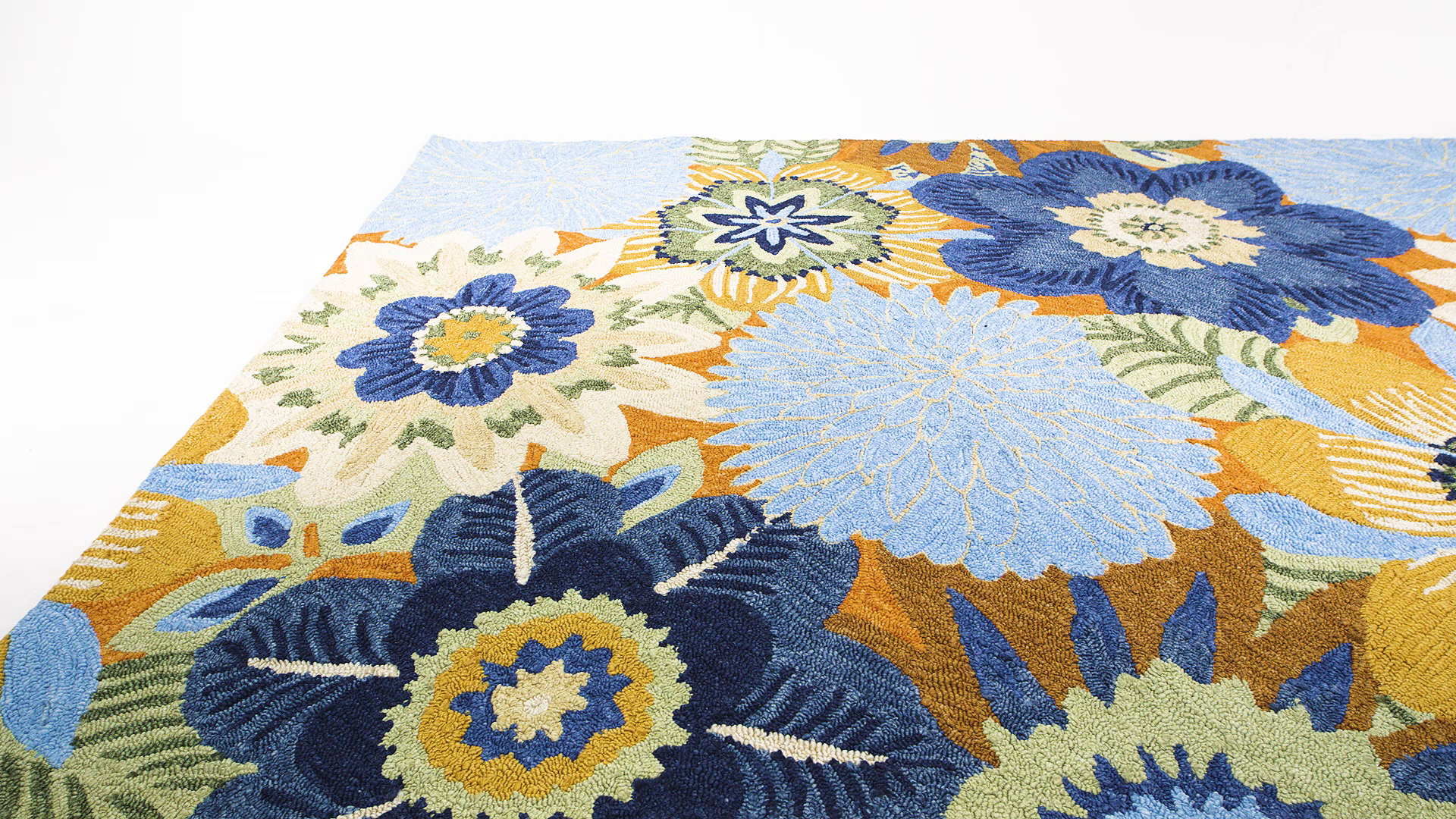 Nourison South Beach Aqua Rectangle Area Rug, 5Feet by 7Feet 6Inches