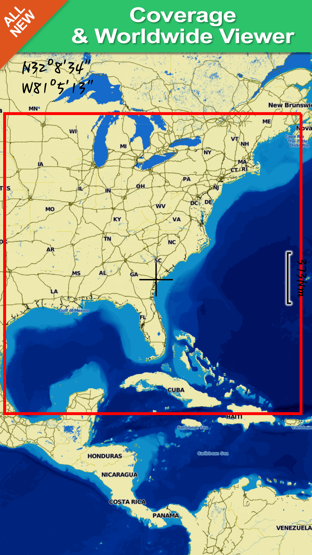 US East GPS Map Navigator