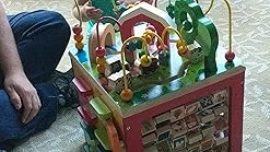 battat wooden activity cube