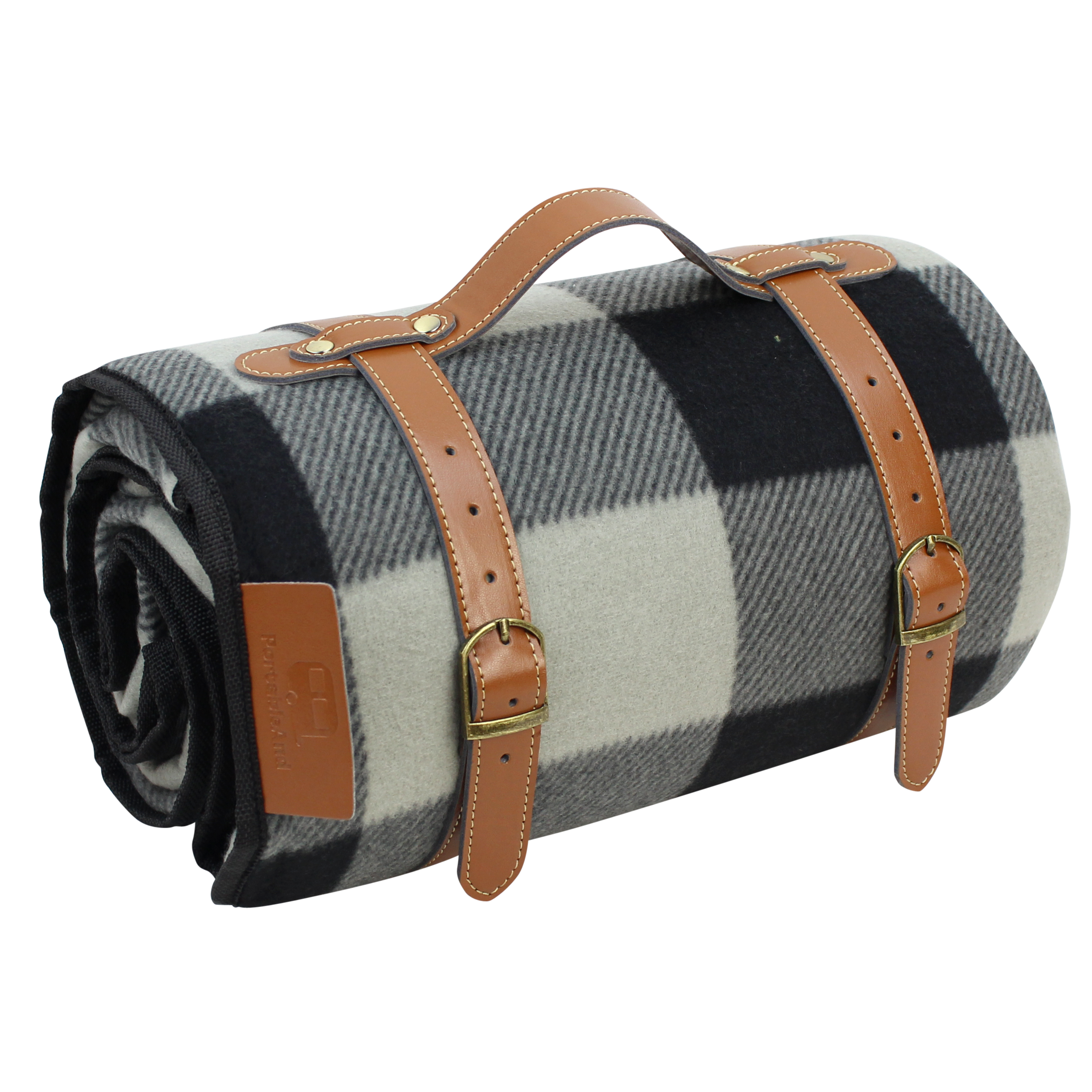 Ulafbwur Blanket Belt Carry Strap Elastic Adjustable Faux Leather Handle Wide Application Blanket Carry Strap For Home Blanket Belt Rug Carrier