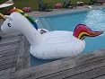 Jojoin Géant Bouée Dinosaure Gonflable 280×130×110CM - Jouet Piscine Plage Été Enfants Adultes