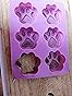 3 Pc Silicone Paw Print Moulds, 10-cavity Chocolate Paw Mould Puppy Dog