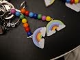 Baker Ross Bastelset "Regenbogen" – 4 Schlüsselanhänger Aus Holz Zum Dekorieren Für Kinder Ab 3 Jahren (12 Cm)
